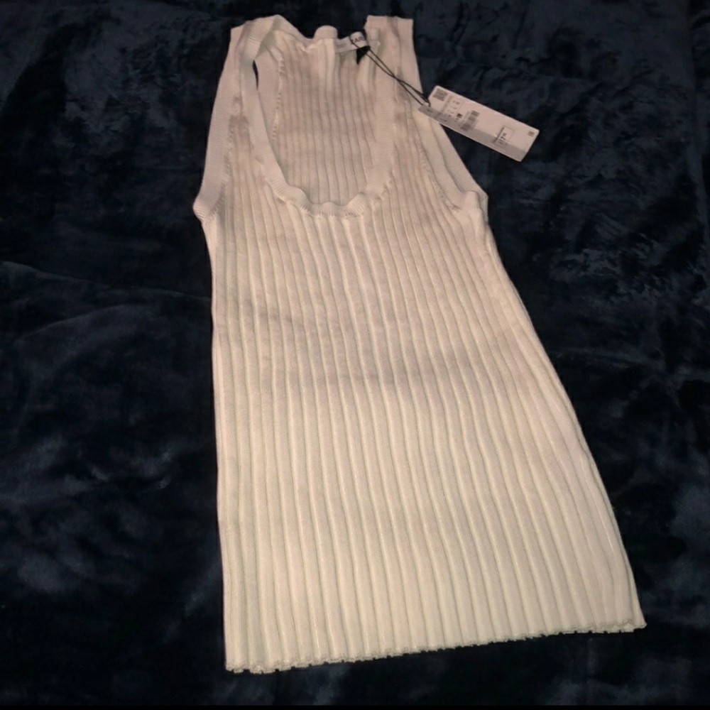 ZARA Knitwear Striped Tank